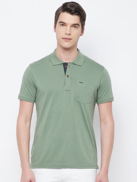 

Adobe Men Brown Polo Collar T-shirt