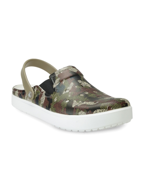 

Crocs Citilane Men Brown Green Camouflage Print Clogs