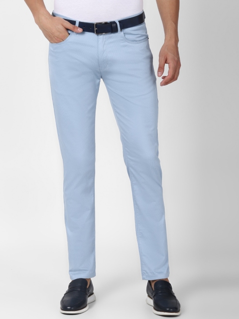 

Peter England Casuals Men Blue Slim Fit Trousers