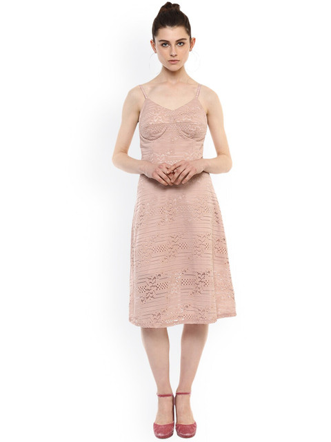 

Kazo Beige A-Line Dress