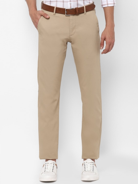 

Allen Solly Men Khaki Solid Slim Fit Formal Trousers
