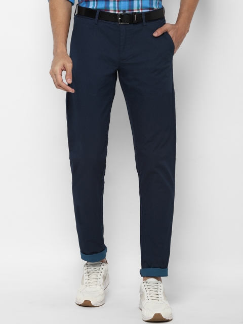 

Allen Solly Men Navy Blue Slim Fit Trousers