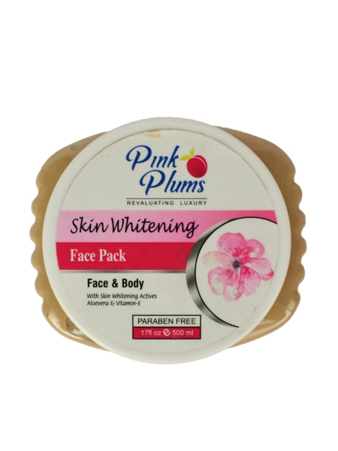 

Pink Plums Skin Whitening Paraben Free Face & Body Face Pack - 500ml, Beige