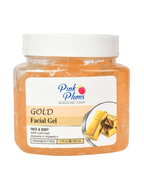 

Pink Plums Gold Paraben Free Face & Body Facial Gel 500ml, Na