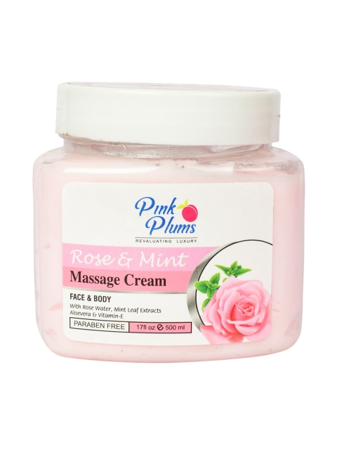 

Pink Plums Rose & Mint Paraben Free Face & Body Massage Cream - 500ml