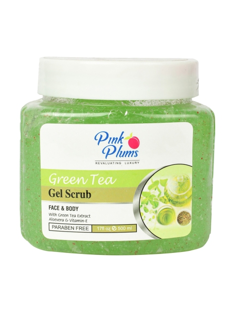 

Pink Plums Green Tea Paraben Free Face & Body Gel Scrub 500 ml