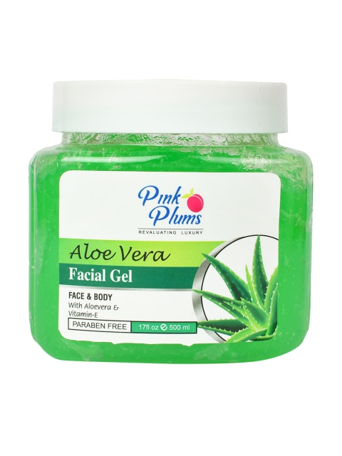 

Pink Plums Aloe Vera Paraben Free Facial Gel - 500ml, Green