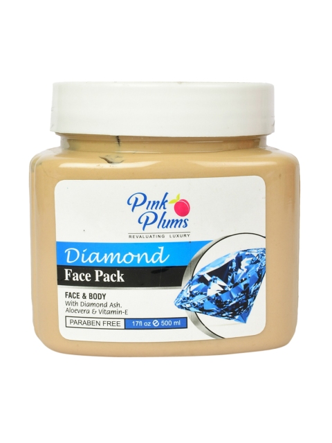 

Pink Plums Diamond Paraben Free Face & Body Face Pack - 500ml, Beige