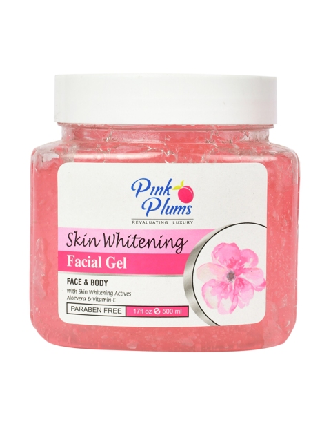 

Pink Plums Skin Whitening Paraben Free Facial Gel - 500ml