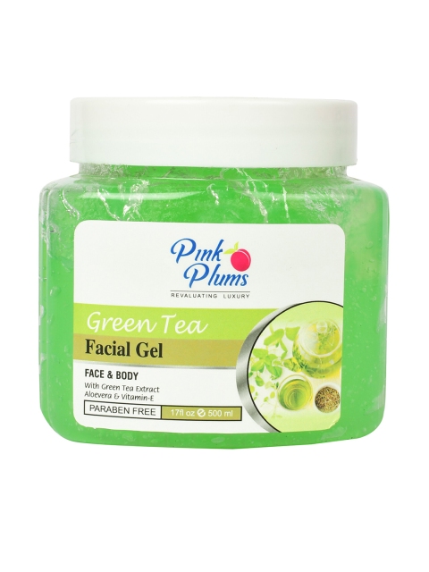 

Pink Plums Green Tea Paraben Free Face & Body Facial Gel, Na