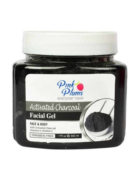 

Pink Plums Charcoal Paraben Free Face & Body Facial Gel - 500ml