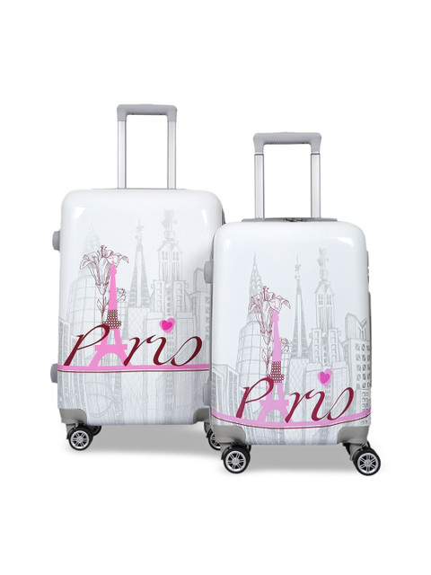 

Polo Class Set Of 2 White & Pink Trolley Bag