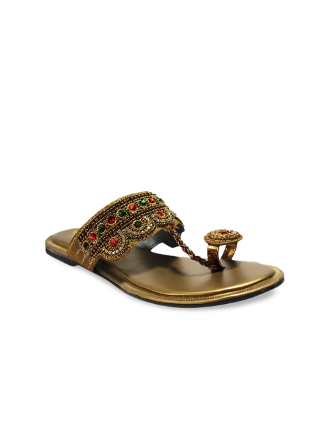

WALK N STYLE COLLECTION Women Beige Open Toe Flats