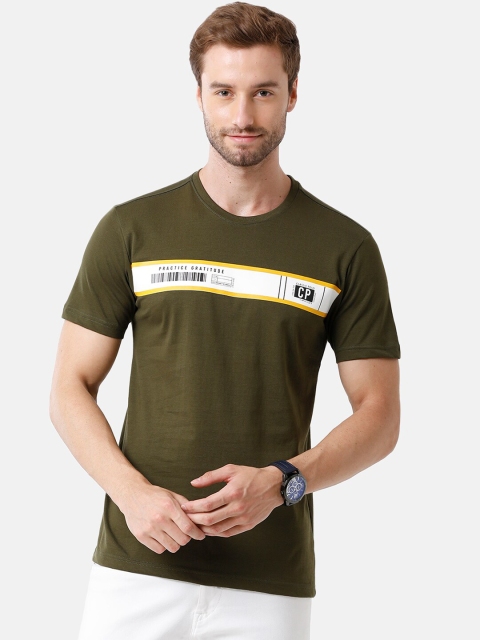 

Classic Polo Men Green Printed Applique Slim Fit T-shirt