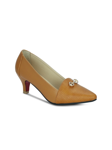 

Get Glamr Women Tan Brown Solid Pumps