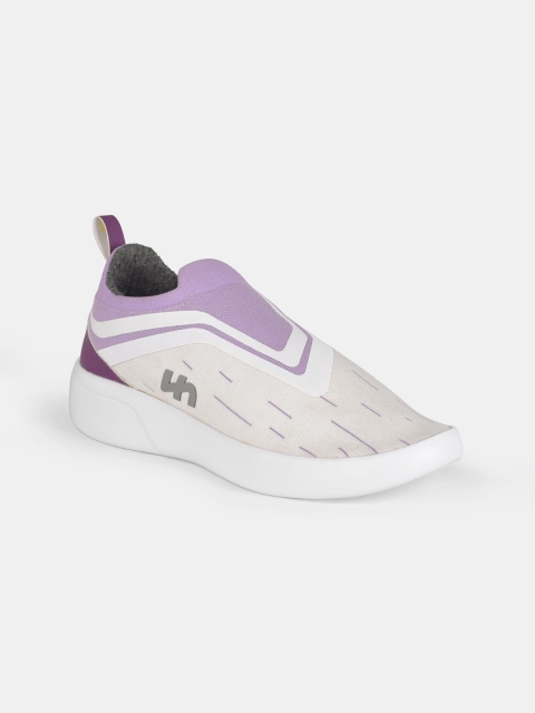 

Flatheads Women Purple & White Colourblocked SoftKnit Sneakers