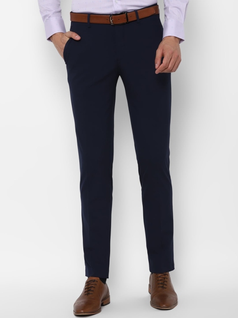 

Louis Philippe Men Navy Blue Slim Fit Trousers