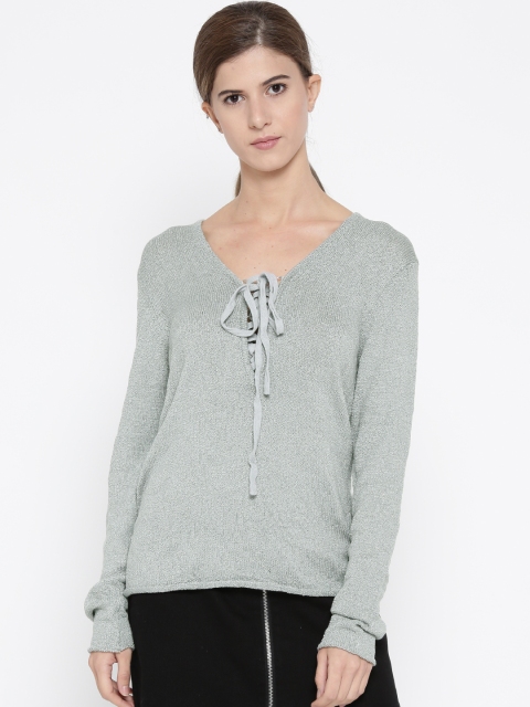 

FOREVER 21 Women Grey Solid Sweater