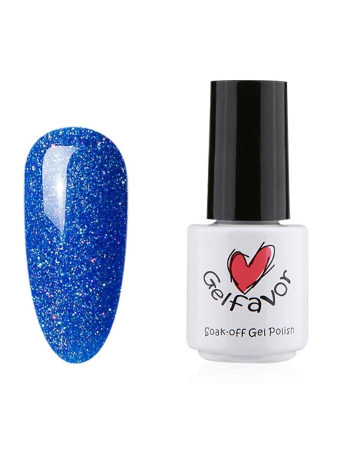 

Gelfavor Pure Color Soak-Off UV LED Long-Lasting Gel Nail Polish - R26, Blue