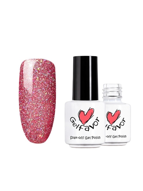 

Gelfavor Pure Color Soak-Off UV LED Long-Lasting Gel Nail Polish - R03, Pink