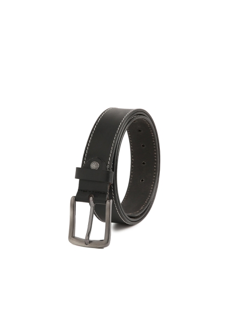

CRUSSET Men Black Leather Belt