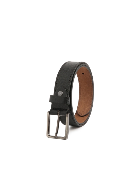 

CRUSSET Men Black Leather Belt