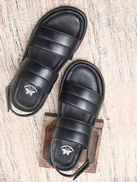 

ALBERTO MORENO Men Black Ethnic Comfort Sandals