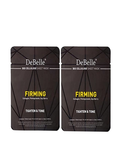 

DeBelle Set Of 2 Bio Cellulose Face Sheet Mask, Multi