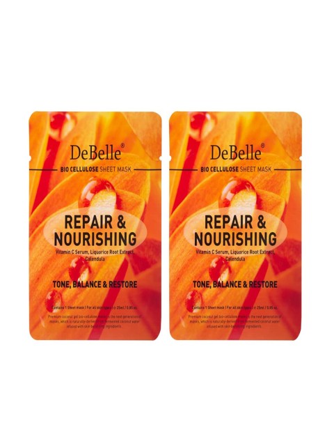 

DeBelle Set Of 2 Bio Cellulose Face Sheet Mask, Multi