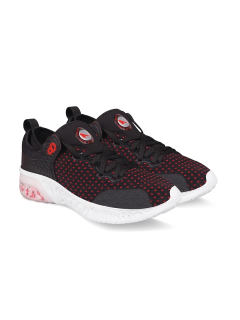 

UNISTAR Men Black & Red Mesh Walking Shoes