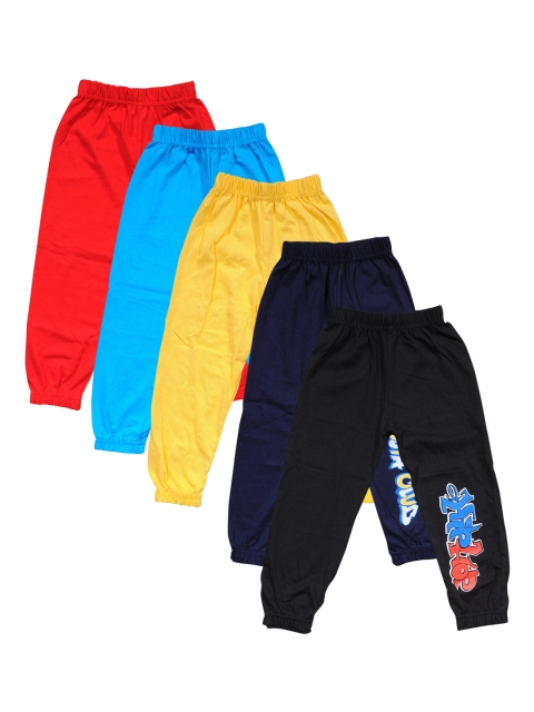 

T2F Boys Pack Of 5 Printed Joggers, Multi