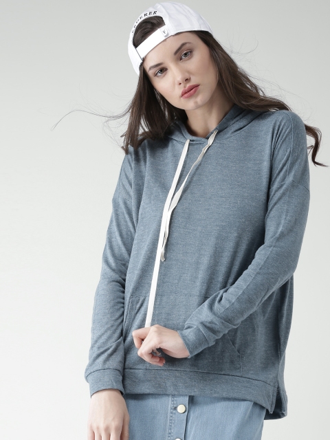 

FOREVER 21 Blue Hooded Sweatshirt