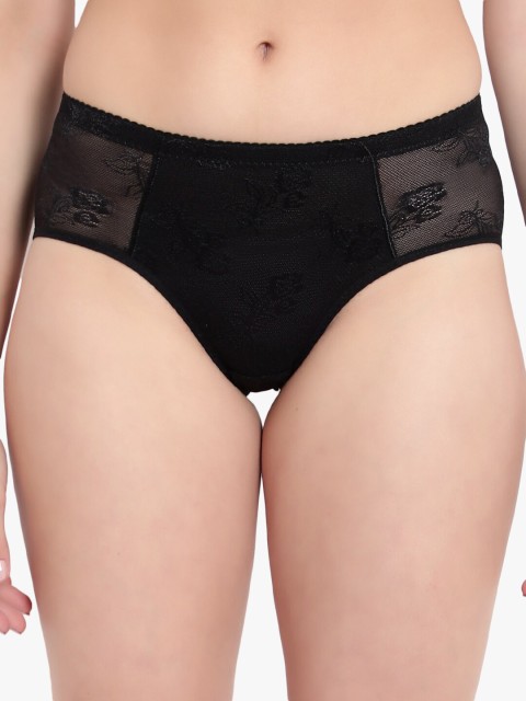 

BRACHY Women Black Self-Design Low- Rise Seamless Padded Shaper Panties