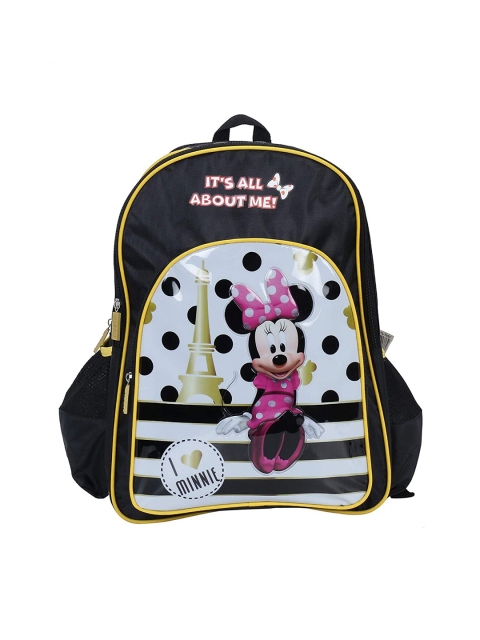 

Disney Kids Black & White Mini Mouse Printed Backpack