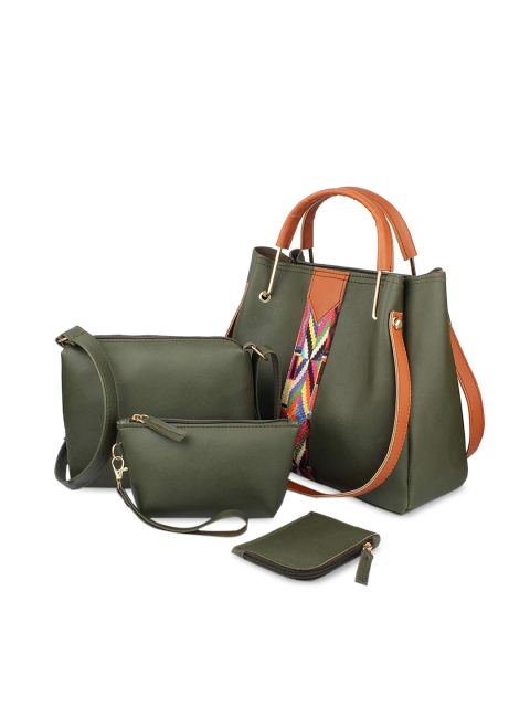 

The Mini NEEDLE Green PU Structured Sling Bag with Fringed
