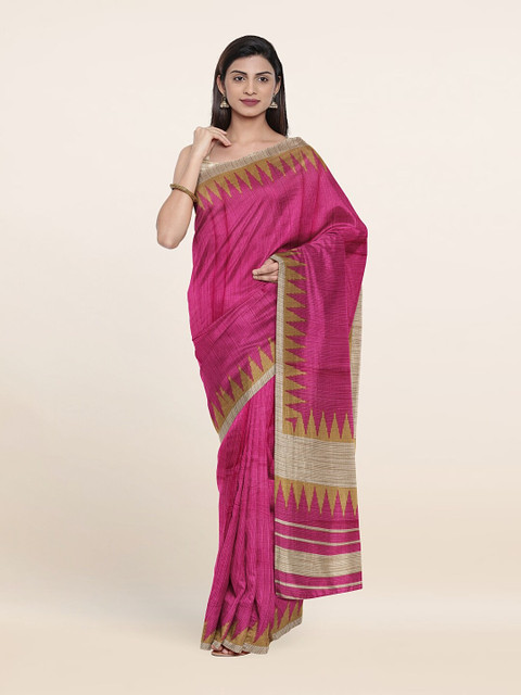 

Pothys Pink & Tan Saree