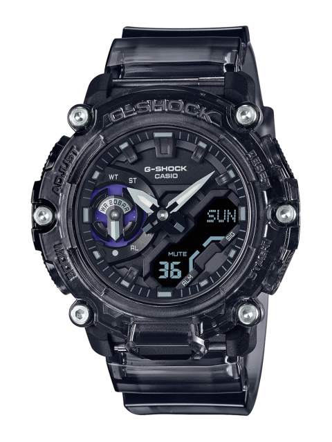 

CASIO Men Black Patterned Dial & Black Bracelet Style Straps Analogue and Digital Chronograph Watch