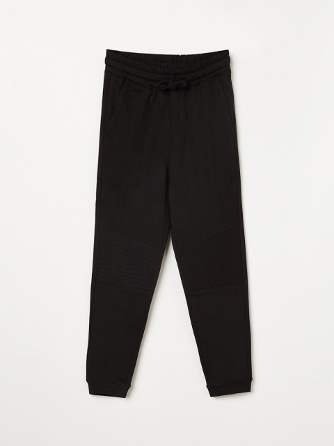 

Fame Forever by Lifestyle Boys Black Solid Pure Cotton Joggers