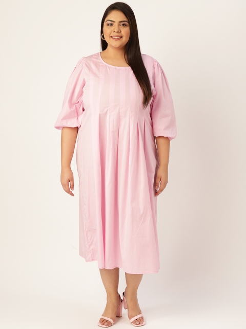 

Revolution Plus Size Pink Midi Dress