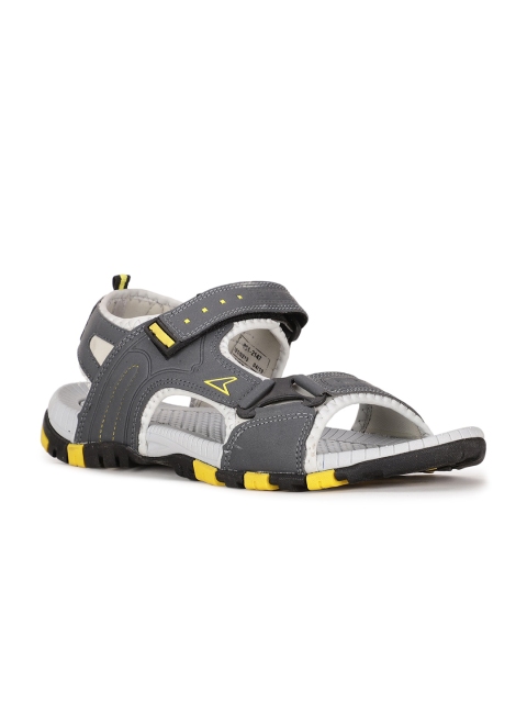 

Power Men Grey Solid Sports Sandals