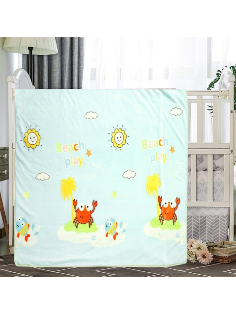 

Baby Moo Grey & Red Cartoon Characters Heavy Winter 210 GSM Single Bed Blanket