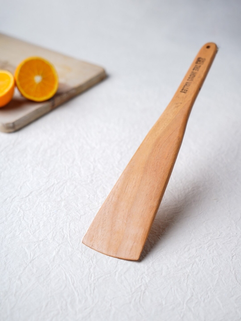 

The Indus Valley Brown Solid Non-Stick Neem Wood Ladle - 32 cm