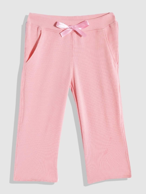 

GOJI Girls Pink Solid Track Pants