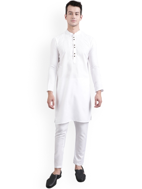 

ORUS Men White Kurta with Pyjamas