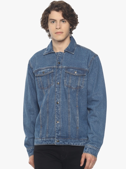 

Raa Jeans Men Blue Washed Denim Jacket