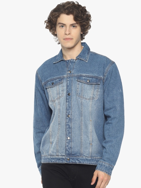 

Raa Jeans Men Blue Washed Denim Jacket