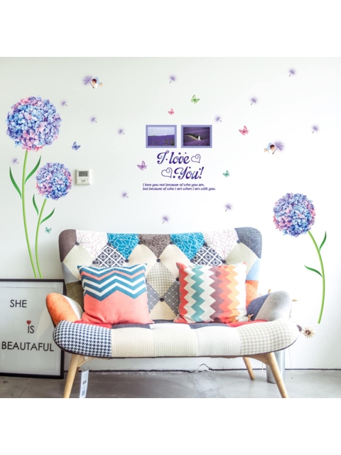 

Home Centre White & Blue Corsica Nova Floral & Butterfly Wall Decal