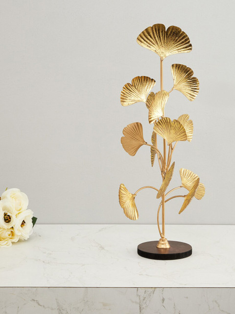 

Home Centre Gold-Toned Abstract Leaf Showpieces