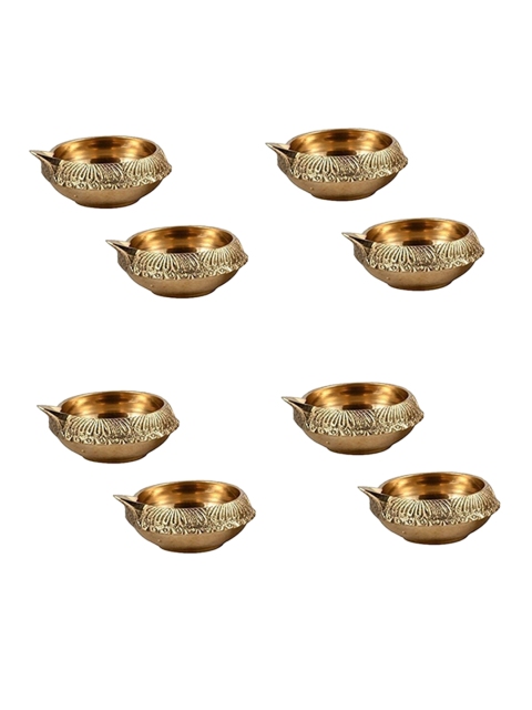 

WENS Set of 8 Gold-Toned Diyas