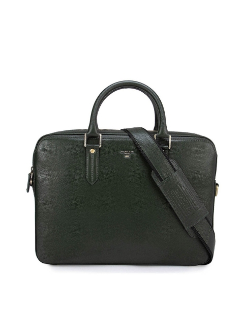 

Da Milano Green Leather Laptop Bag